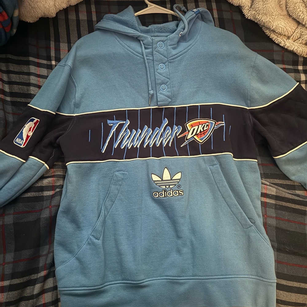 Adidas Blue OKC Thunder Men's Hoodie
